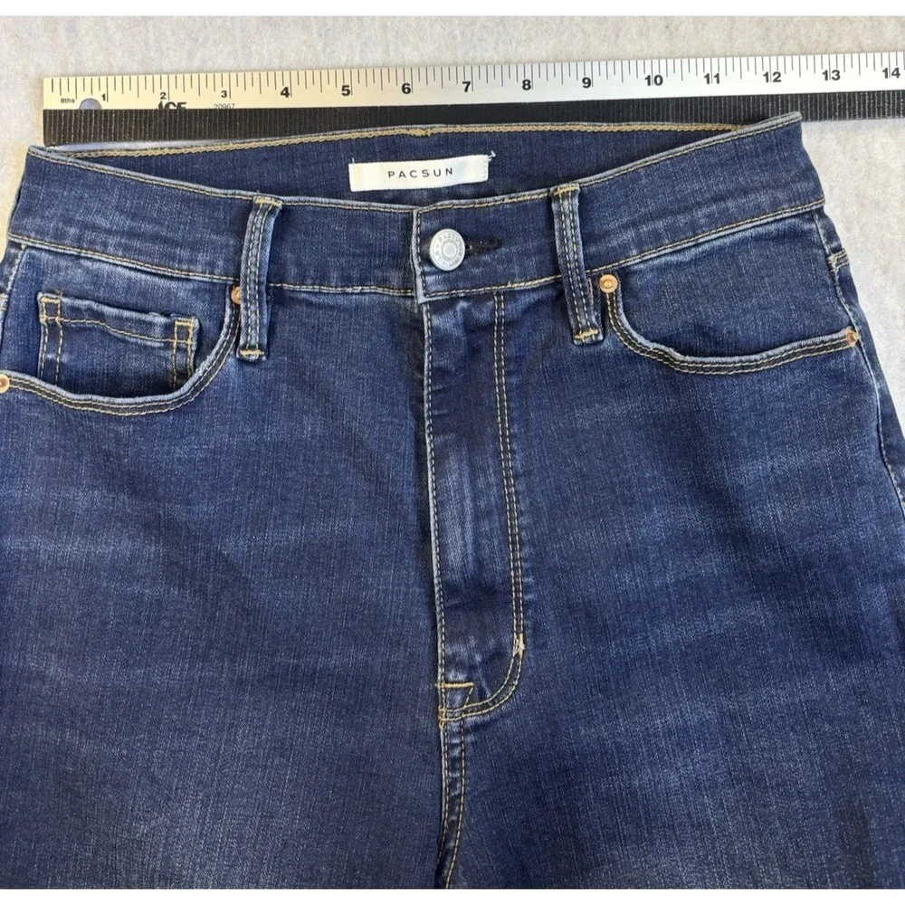 PACSUN Women's 26 Two-Tone‎ Super High Rise Jegging Flair Sexy Indie Sleeze